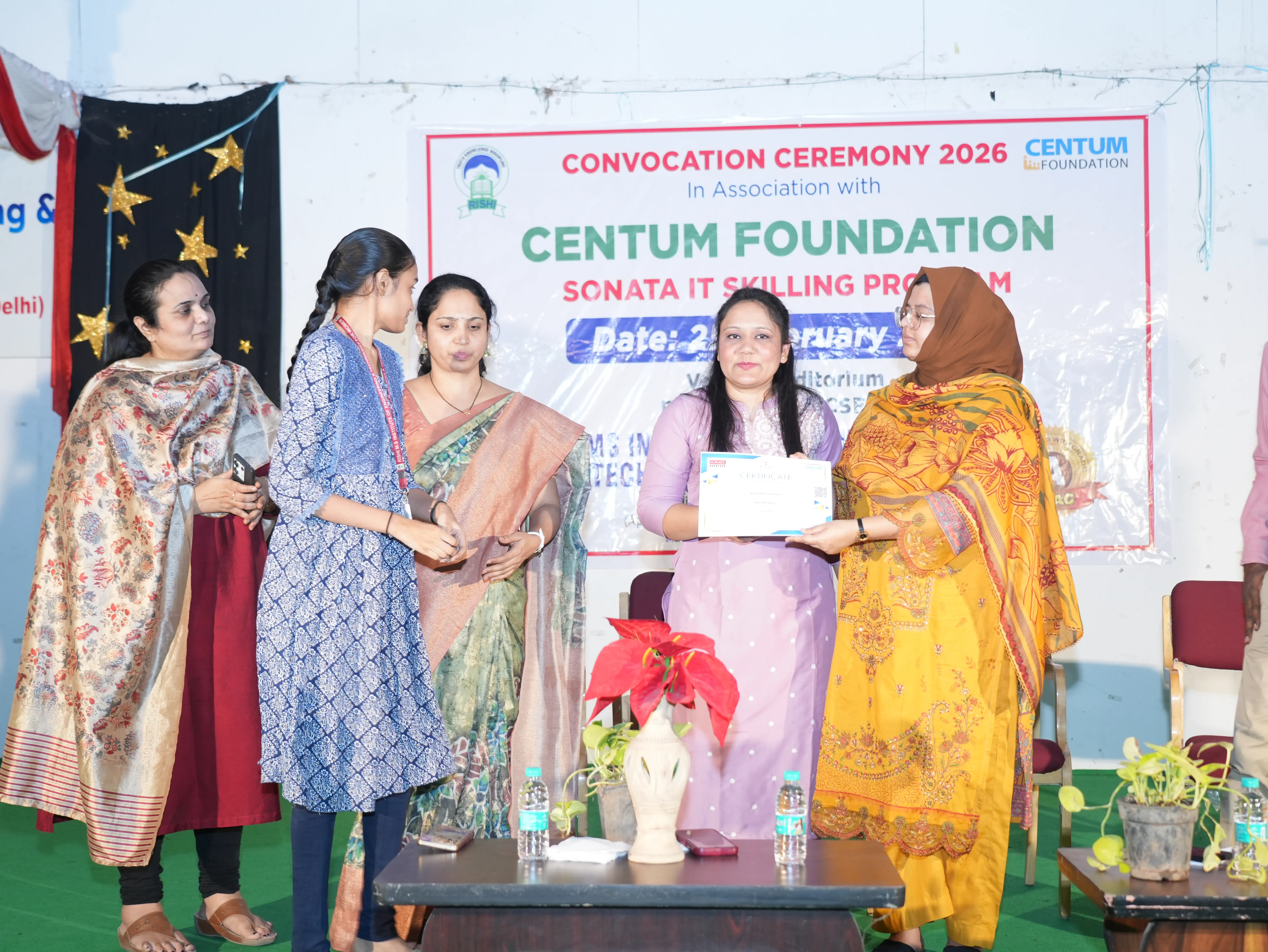 Convocation Ceremony of Sonata CSR through Centrum foundation for 4 th year students - RITW